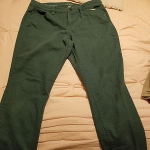 Loft green jeans
